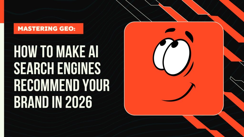 Mastering GEO – how to make AI search engines recommend your brand in 2026, by Shahim Ali