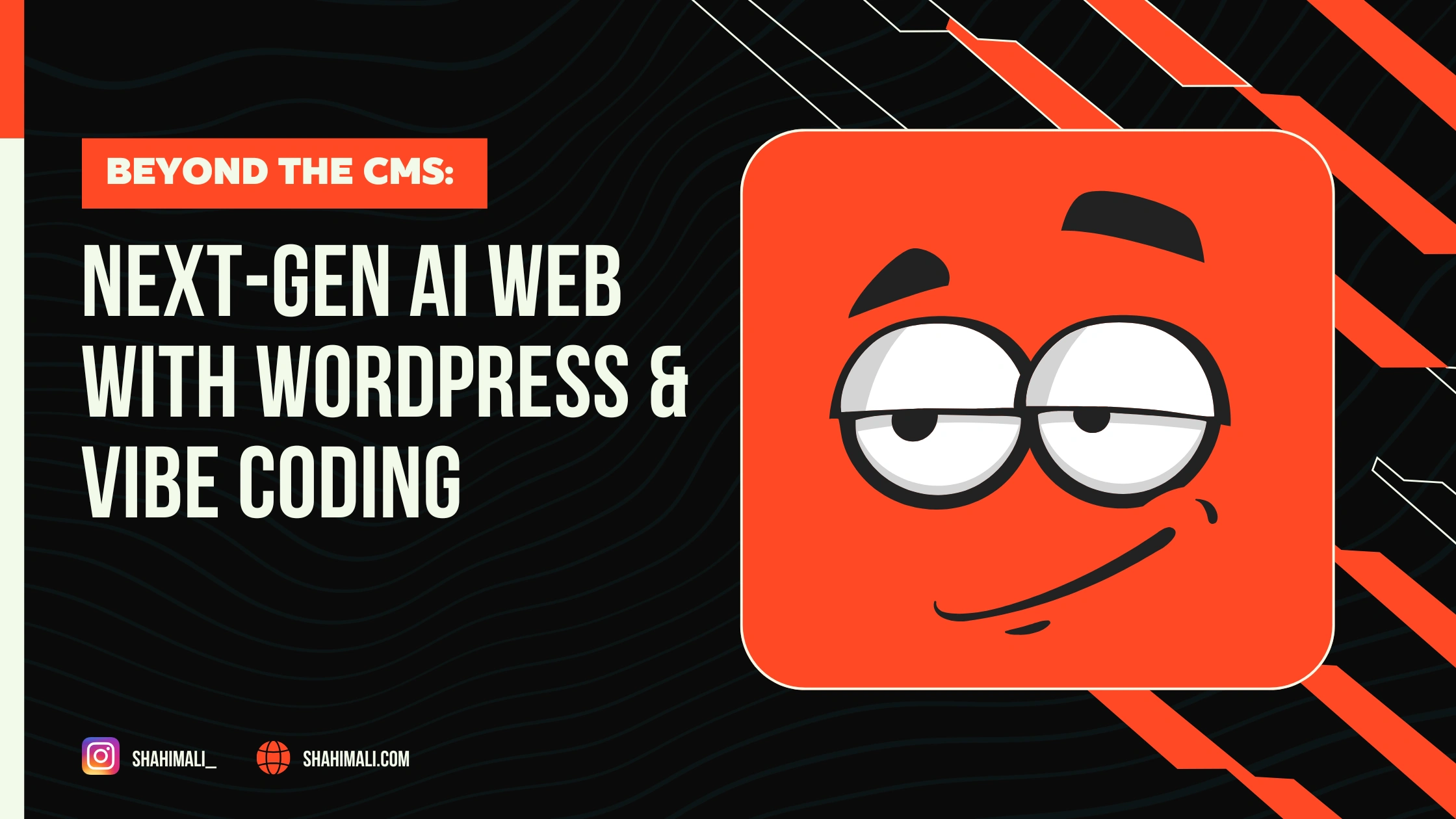 WordPress headless architecture and white-label API stack diagram showing vibe coding workflow and entity schema layers for AI-search-ready website deployment